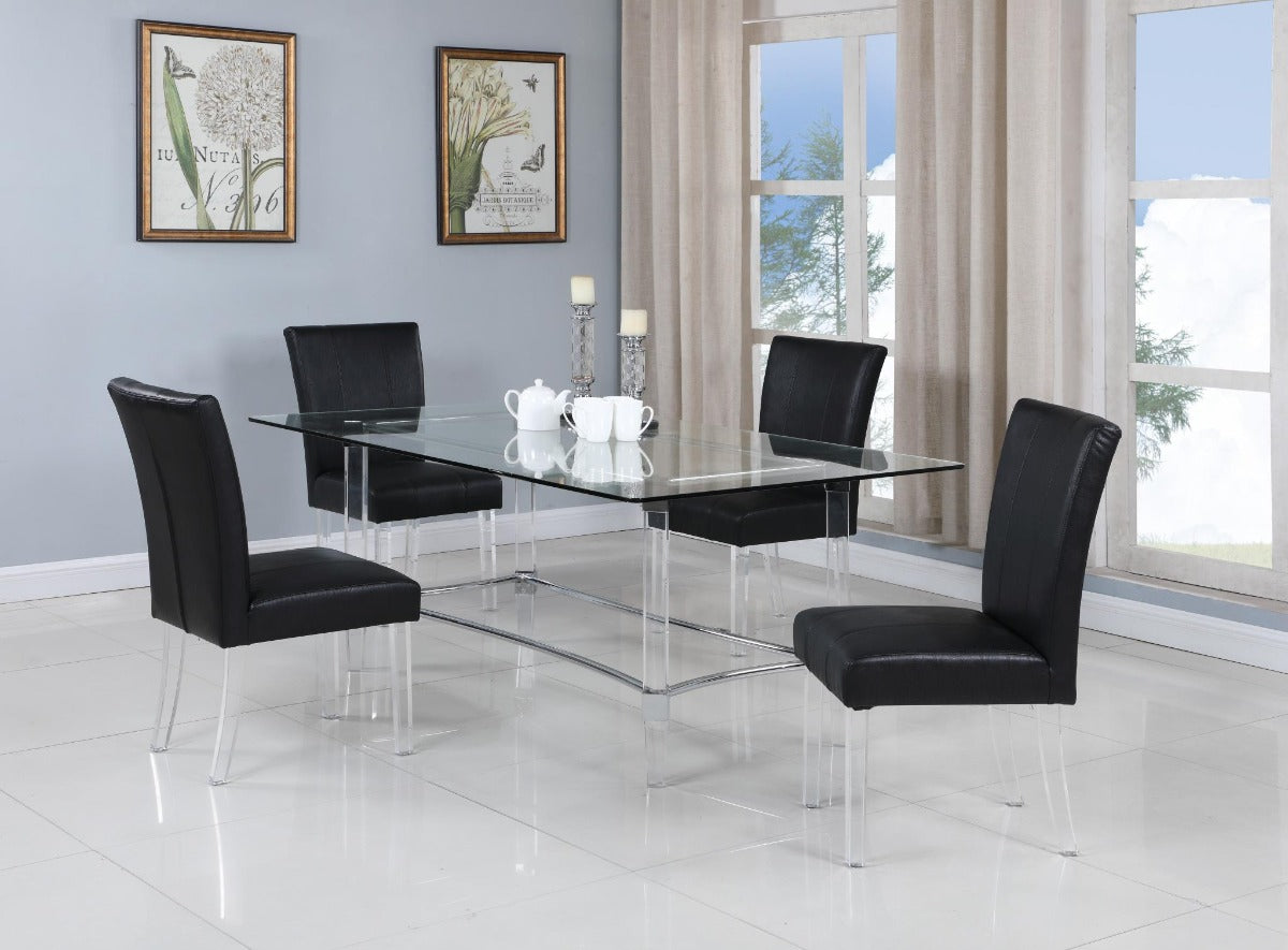 Chintaly Contemporary Dining Table with 42"x 72" Top