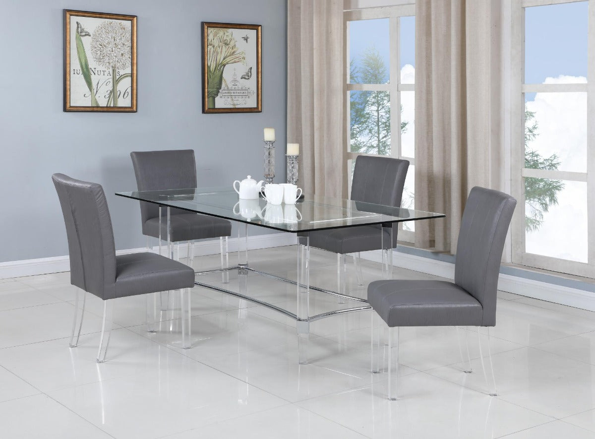 Chintaly Contemporary Dining Table with 42"x 72" Top