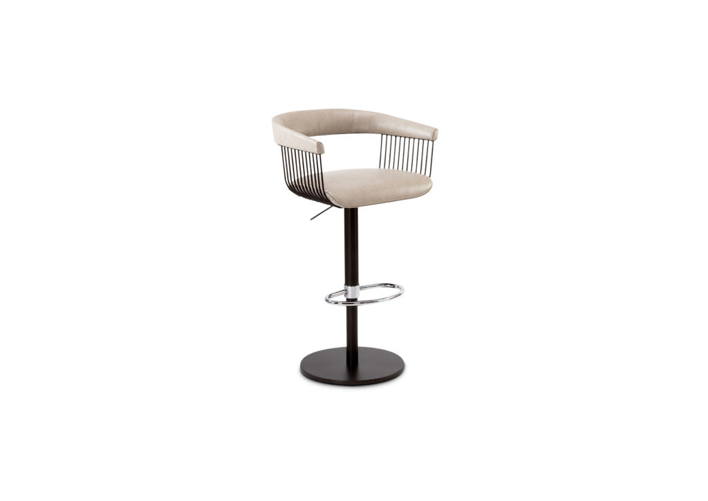 Elite Modern Gianna Swivel Bar Stool, Adjustable Height