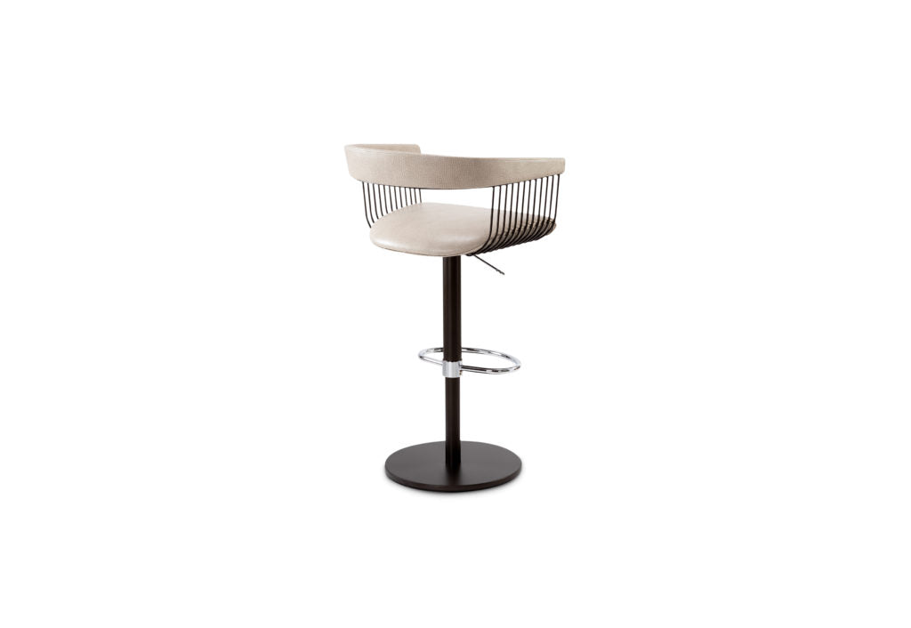 Elite Modern Gianna Swivel Bar Stool, Adjustable Height
