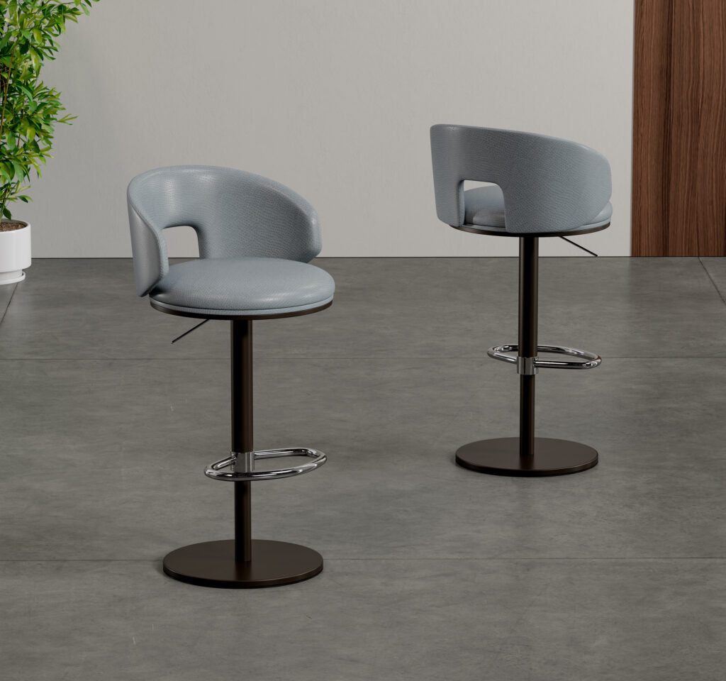 Elite Modern Clay Adjustable Height Swivel Bar Stool