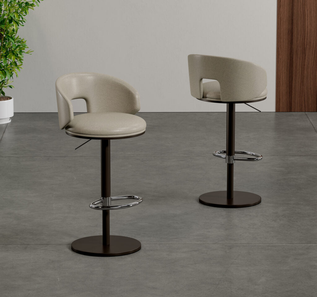 Elite Modern Clay Adjustable Height Swivel Bar Stool