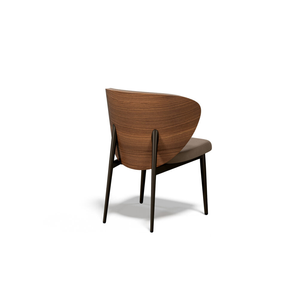 Elite Modern Seville Dining Chair with Wood Back