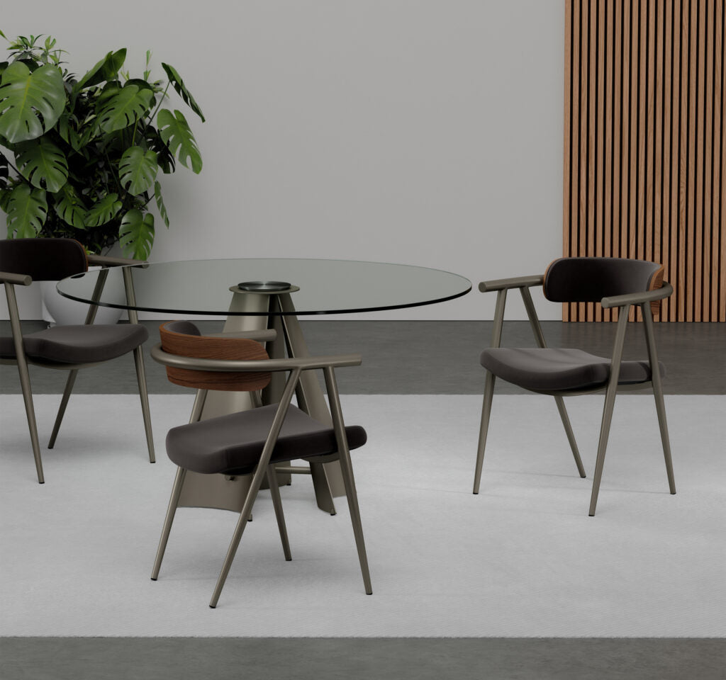 Elite Modern Brody Dining Chair with Wood Back