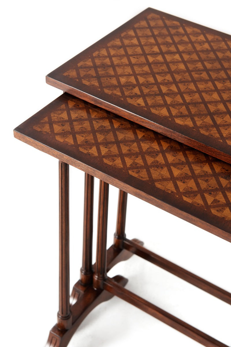 Theodore Alexander A Parquetry Nest of Table