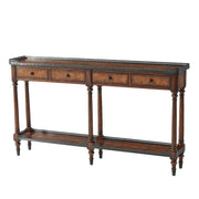 Theodore Alexander The Louis XVI Leather Console Table
