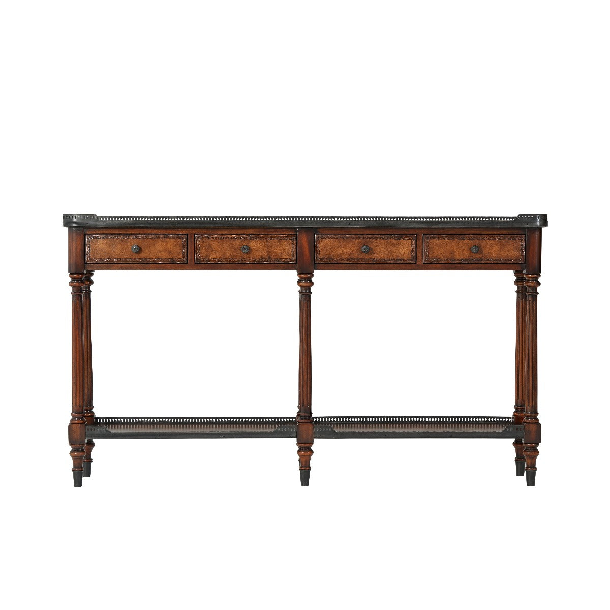 Theodore Alexander The Louis XVI Leather Console Table