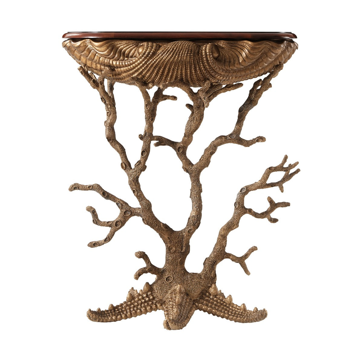 Theodore Alexander Gilt Grotto Accent Table