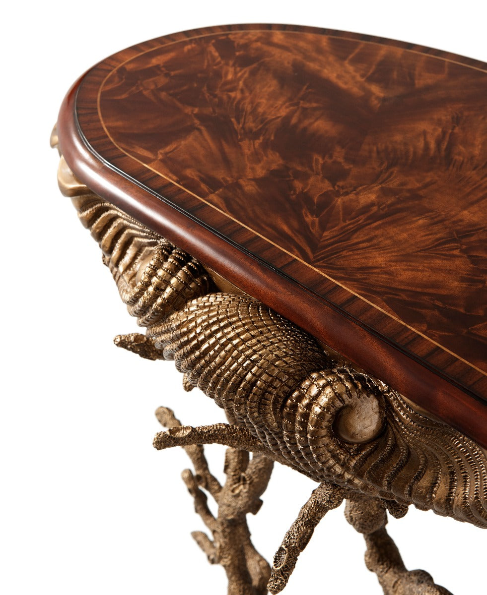 Theodore Alexander Gilt Grotto Accent Table