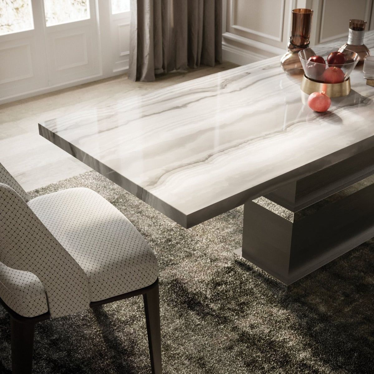 Stone International Saturn Light Dining Table