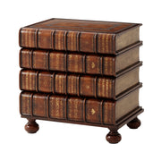 Theodore Alexander Hand Carved and Gilt Faux Book Nightstand