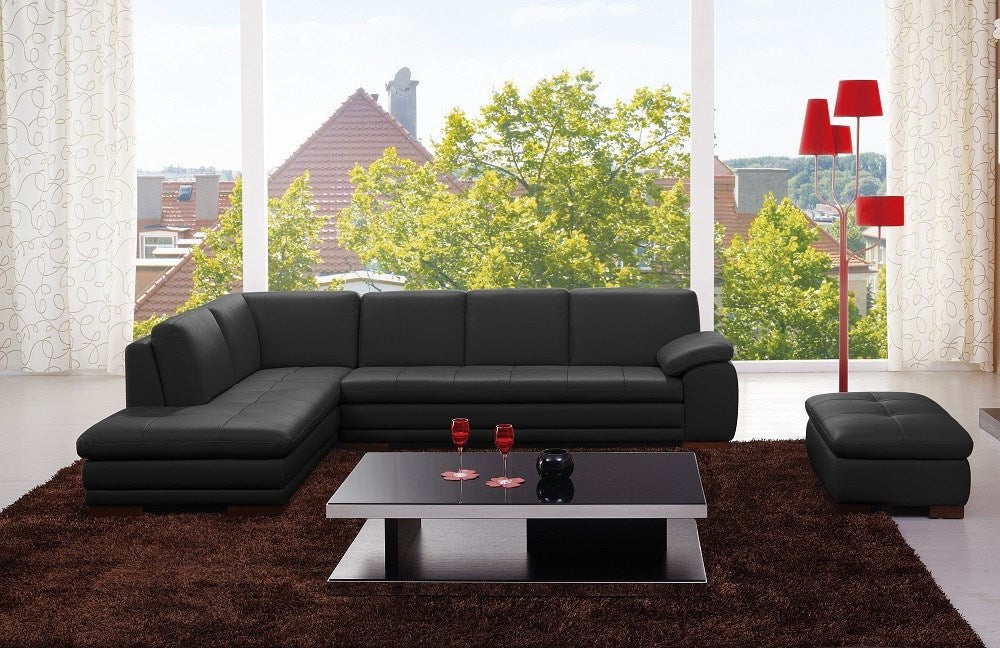 J & M 625 Leather Sectional