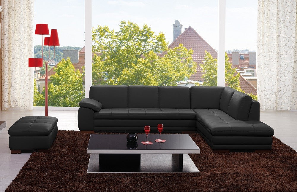 J & M 625 Leather Sectional