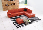 J & M 625 Leather Sectional