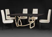Stone International Tangle Dining Table with Boxed Edge Top