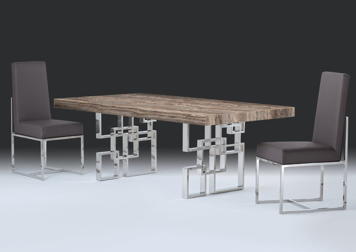 Stone International Windows Rectangular Dining Table