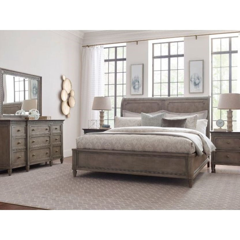 American Drew Savona Anna Sleigh California King Bed