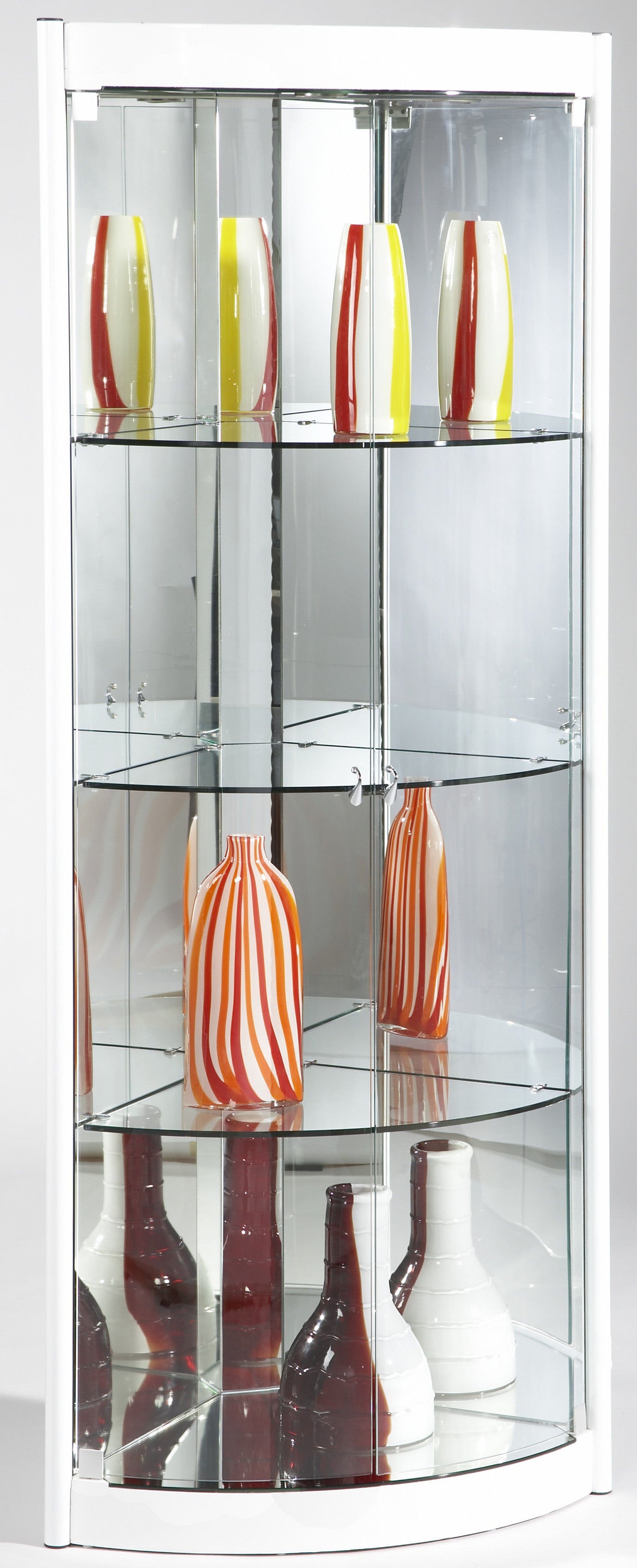 Chintaly 6617 Corner Curio, White