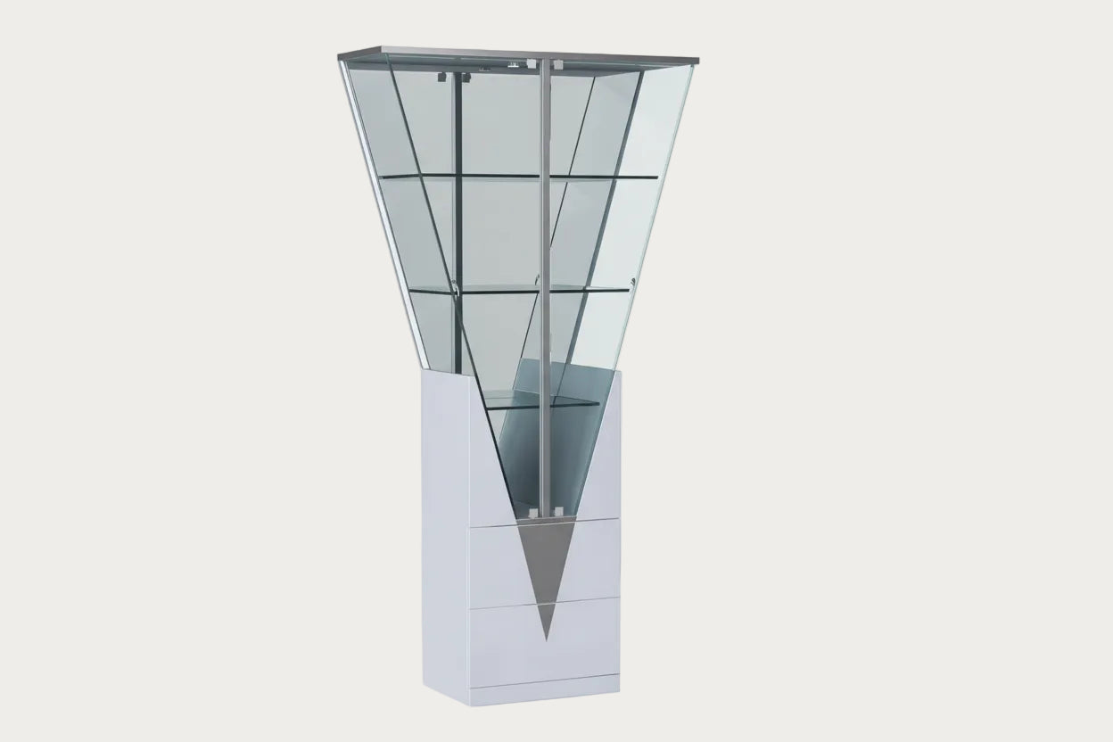 Triangle-shaped Curio 6625 Gray