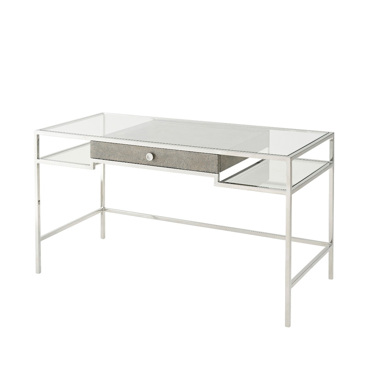Theodore Alexander Tintagel Desk , Blue Mottled Eggshell