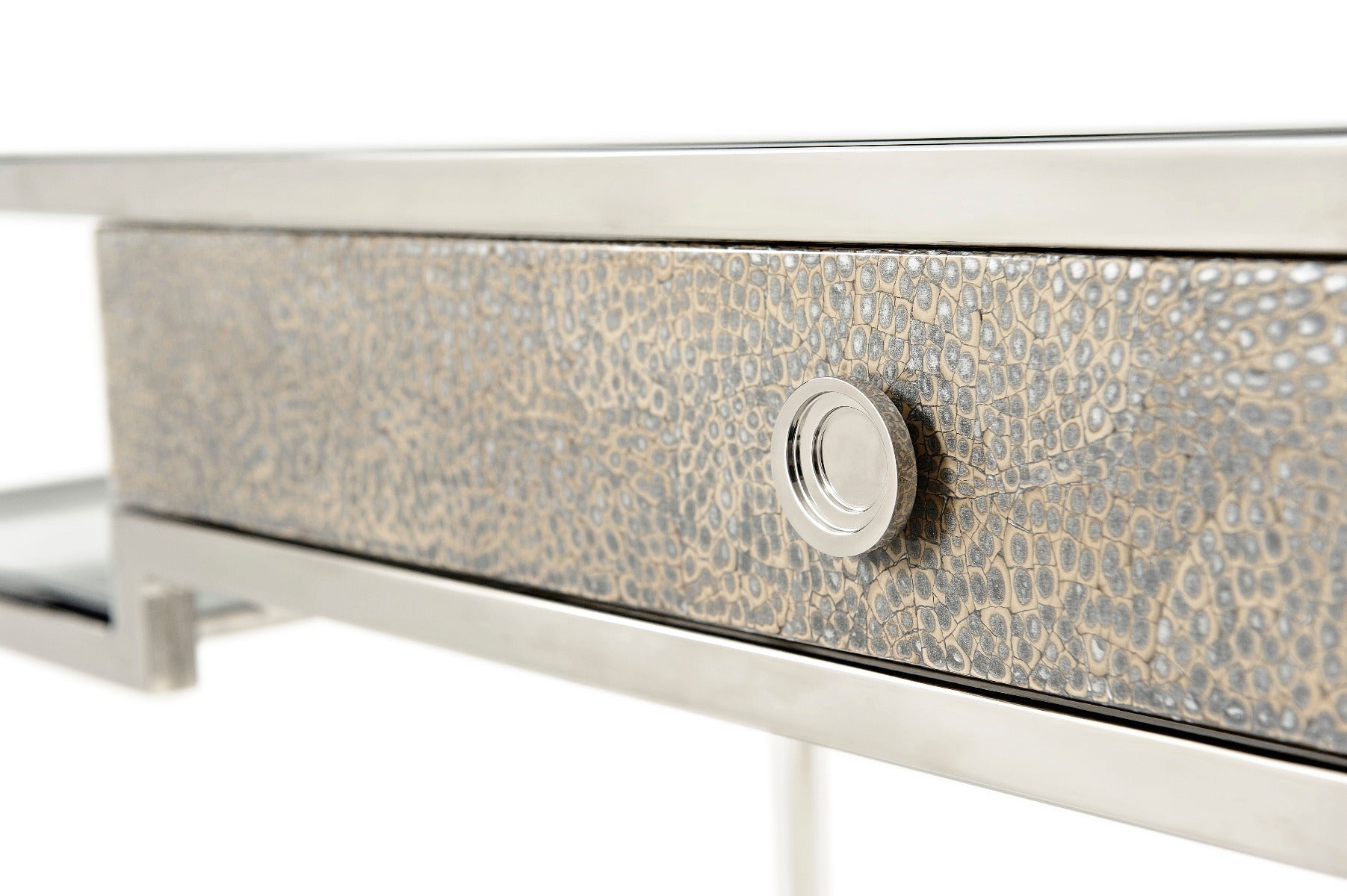 Theodore Alexander Tintagel Desk , Blue Mottled Eggshell