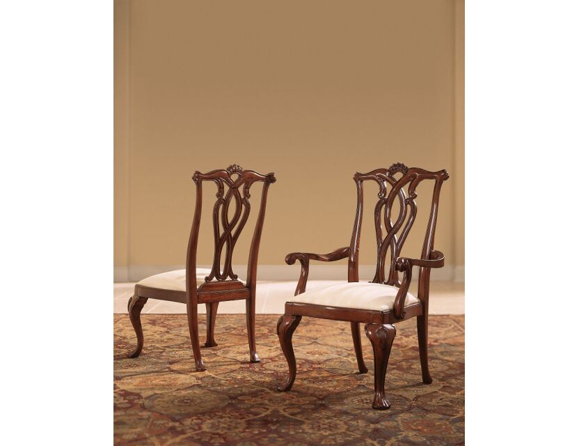 American Drew Cherry Grove Pierced Back Armchair