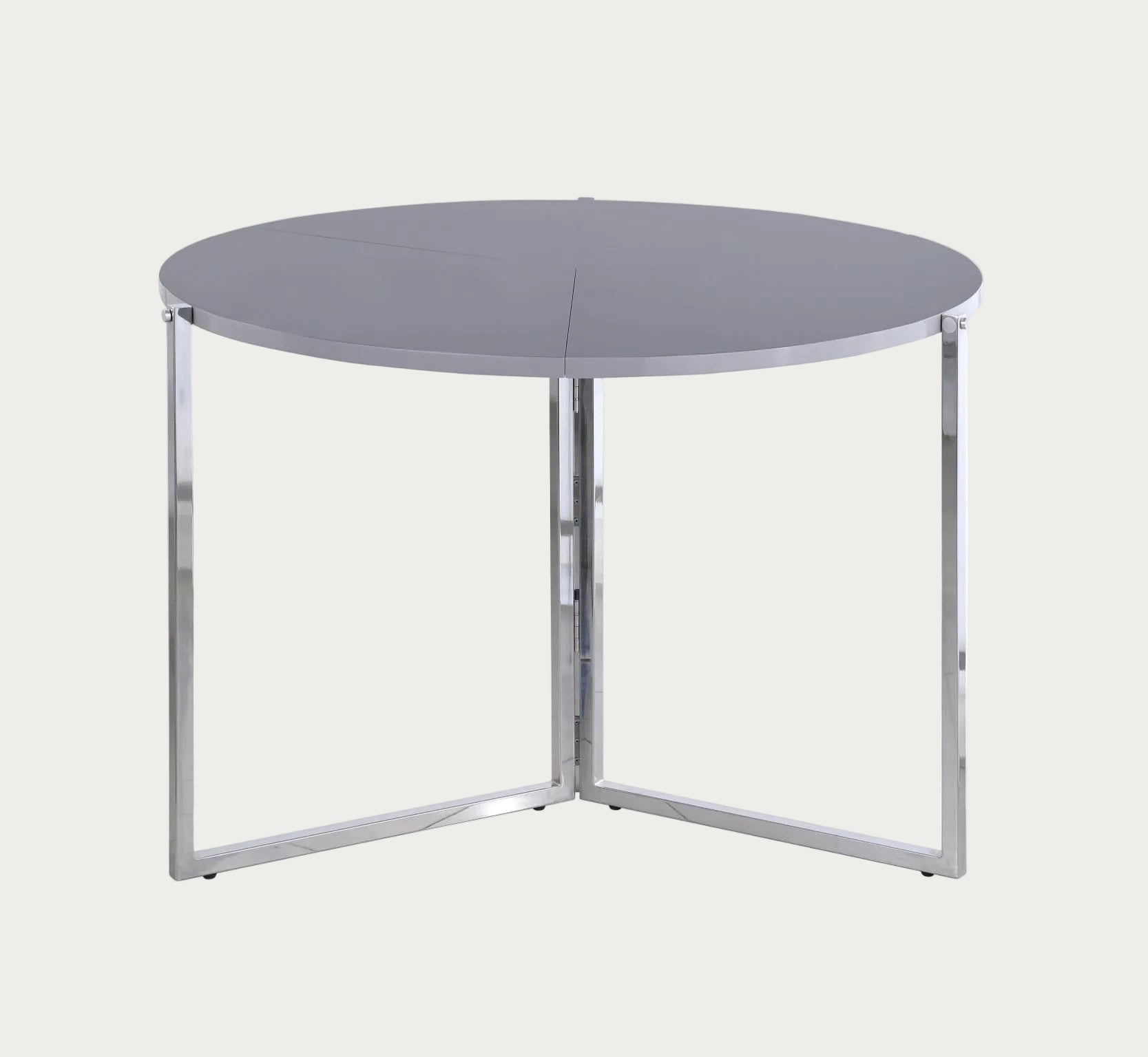 8389 round wooden top dining table with metal frame