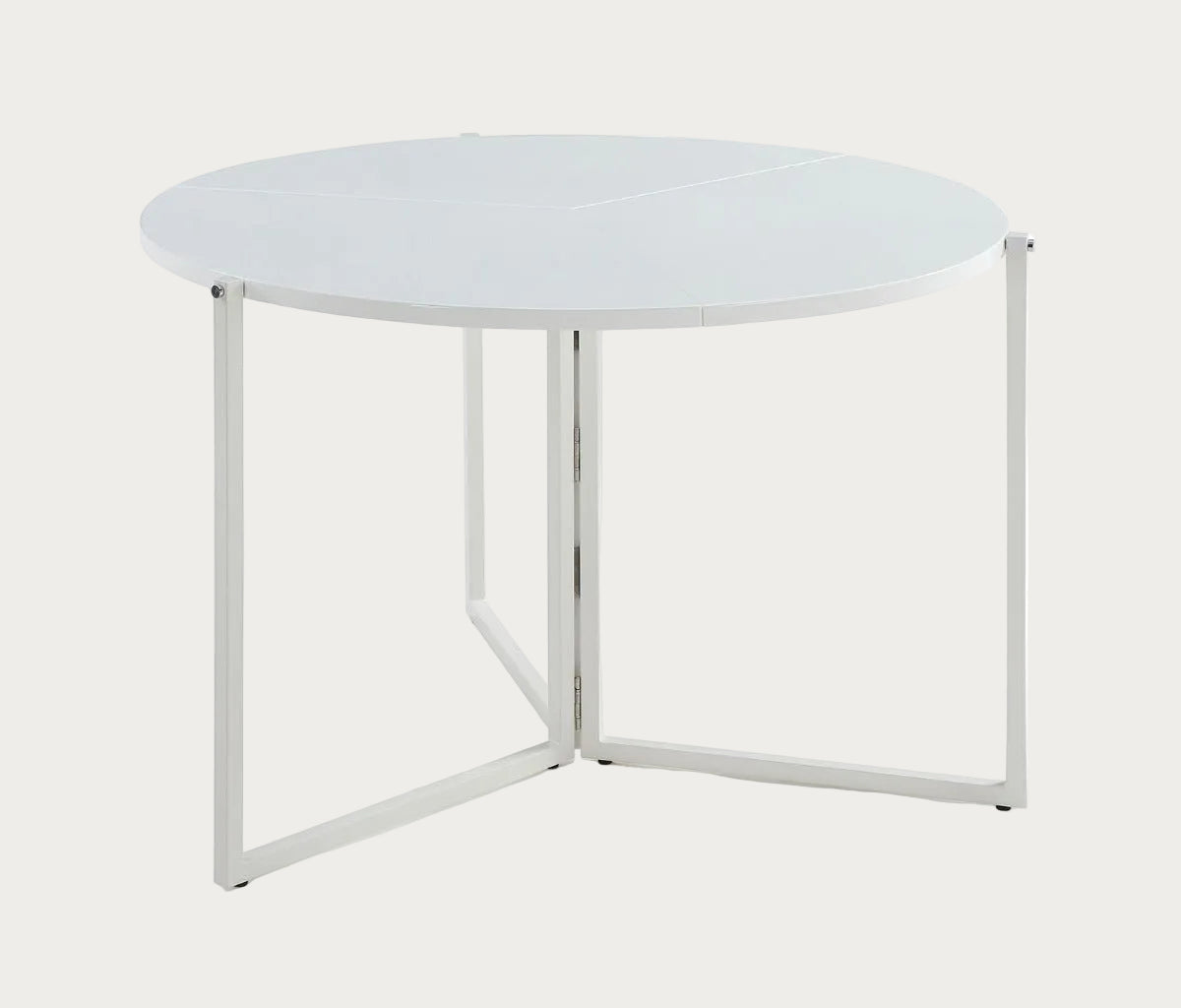 8389 round wooden top dining table with metal frame