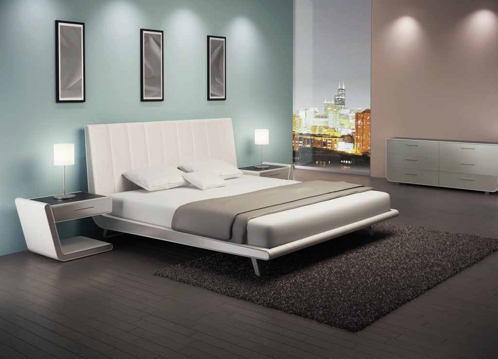 Elite Modern Zina Bed with Fully Upholstered Headboard