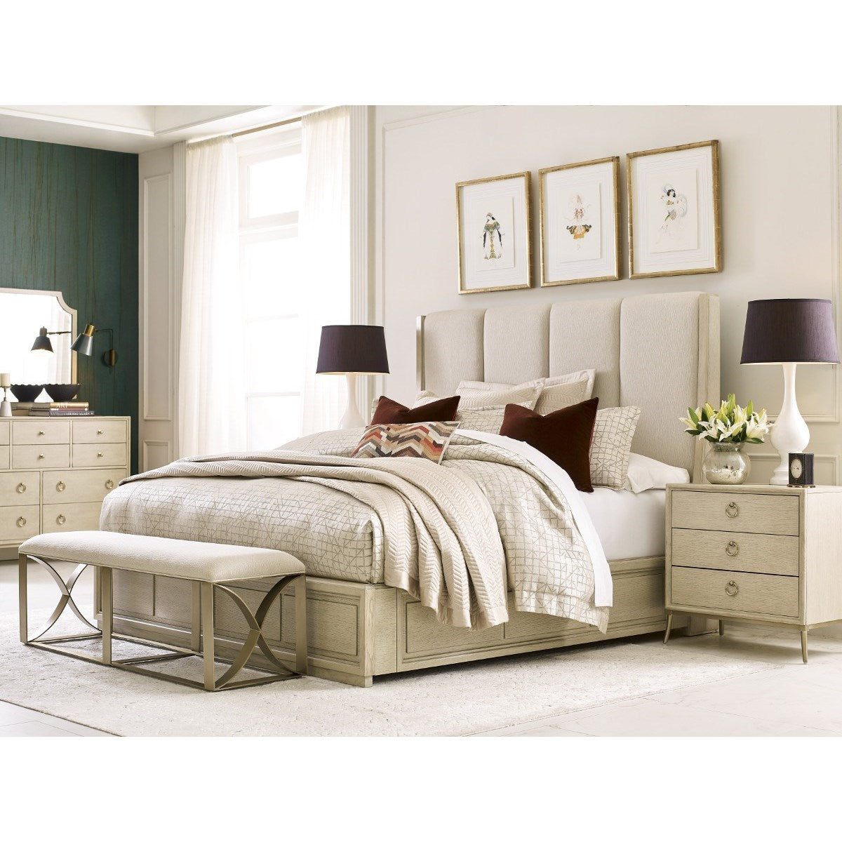American Drew Lenox Siena Queen Bed