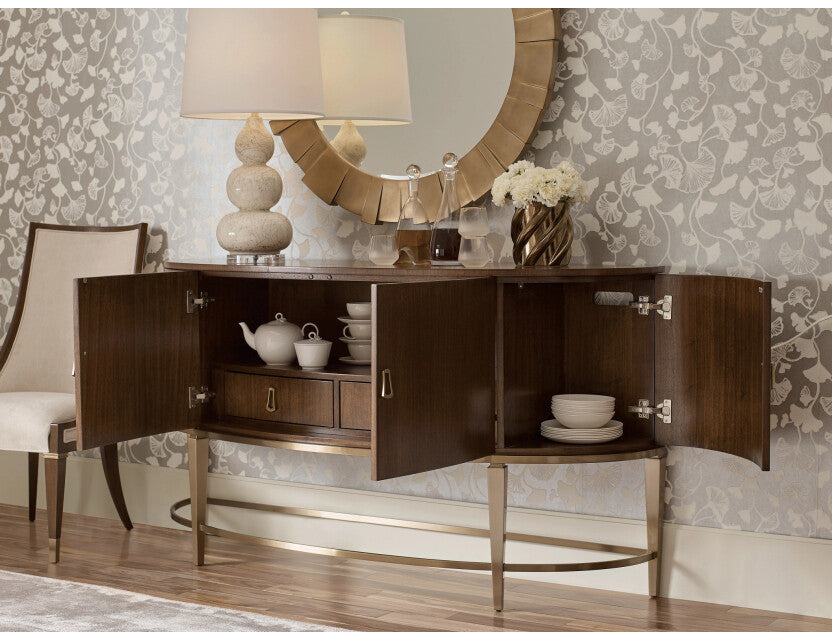 American Drew Gardner Demilune Sideboard