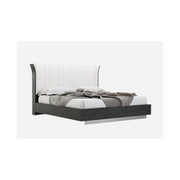 Ariana Bed with Upholstered Headboard, Grey | Creative Furniture