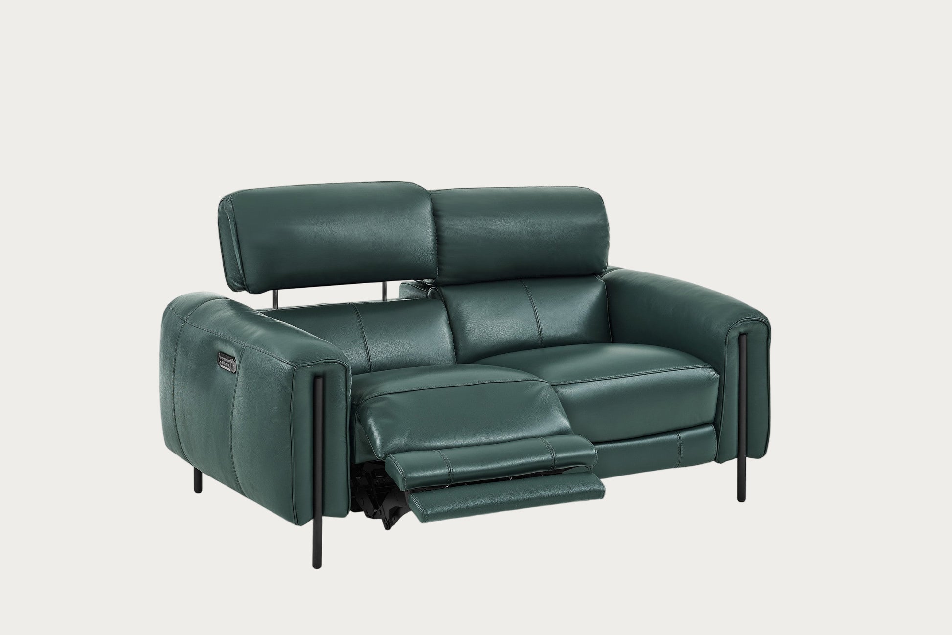 Charm Loveseat, Kelp Leather