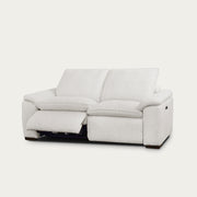 Cloudy Fabric Loveseat with Recliners