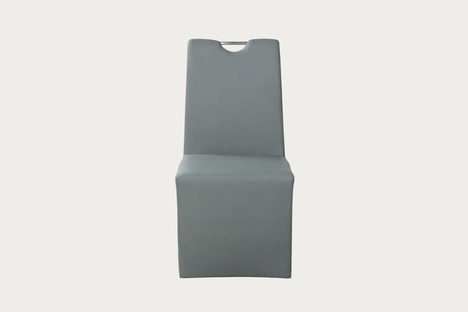 Evie gray chair on a white background