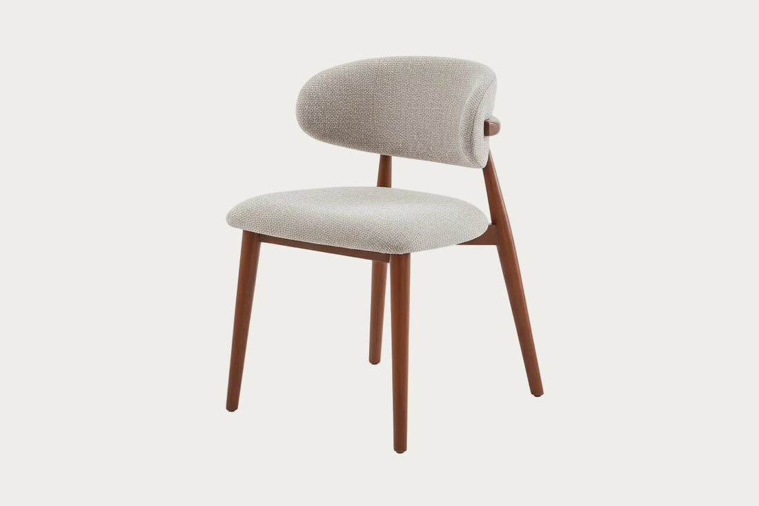 Jenny Side chair with the walnut legs