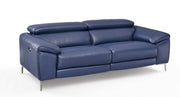 Lucca Set of 2 Sofas with Power Recliners, Dark Denim