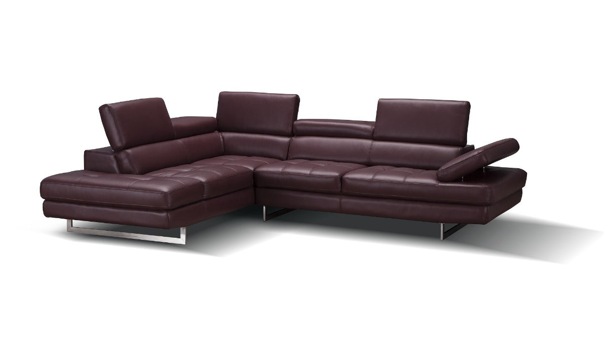 A761 Italian Leather Sectional