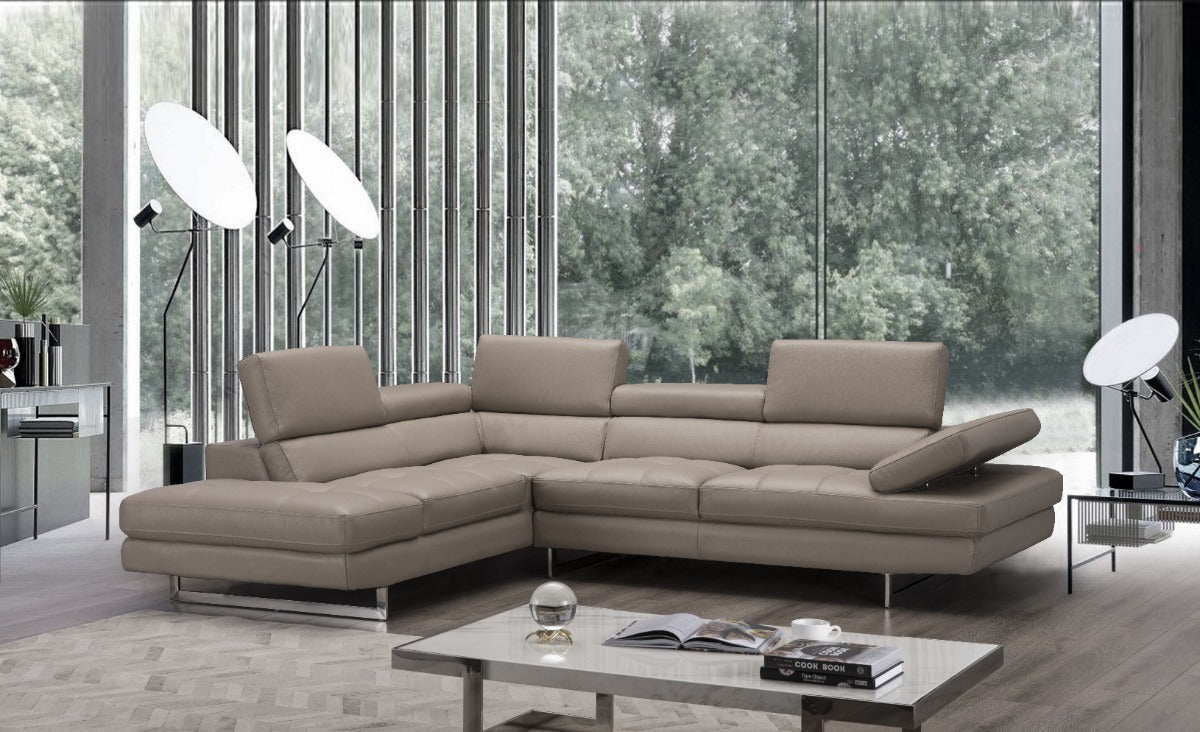 A761 Italian Leather Sectional