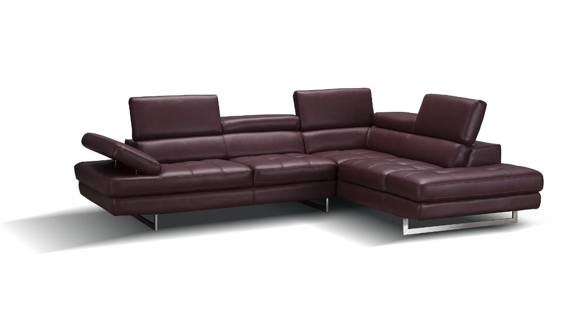 A761 Italian Leather Sectional