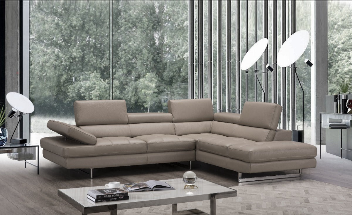 A761 Italian Leather Sectional