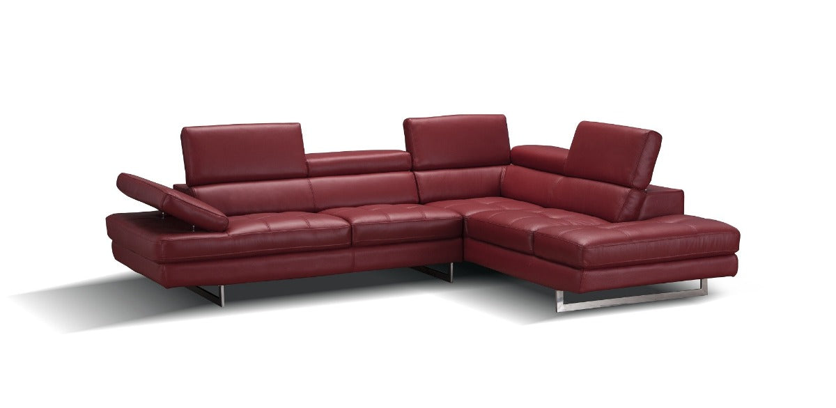 A761 Italian Leather Sectional
