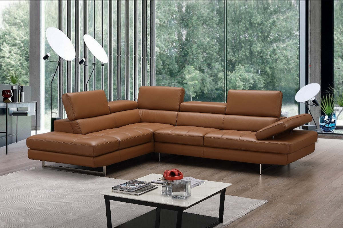 A761 Italian Leather Sectional