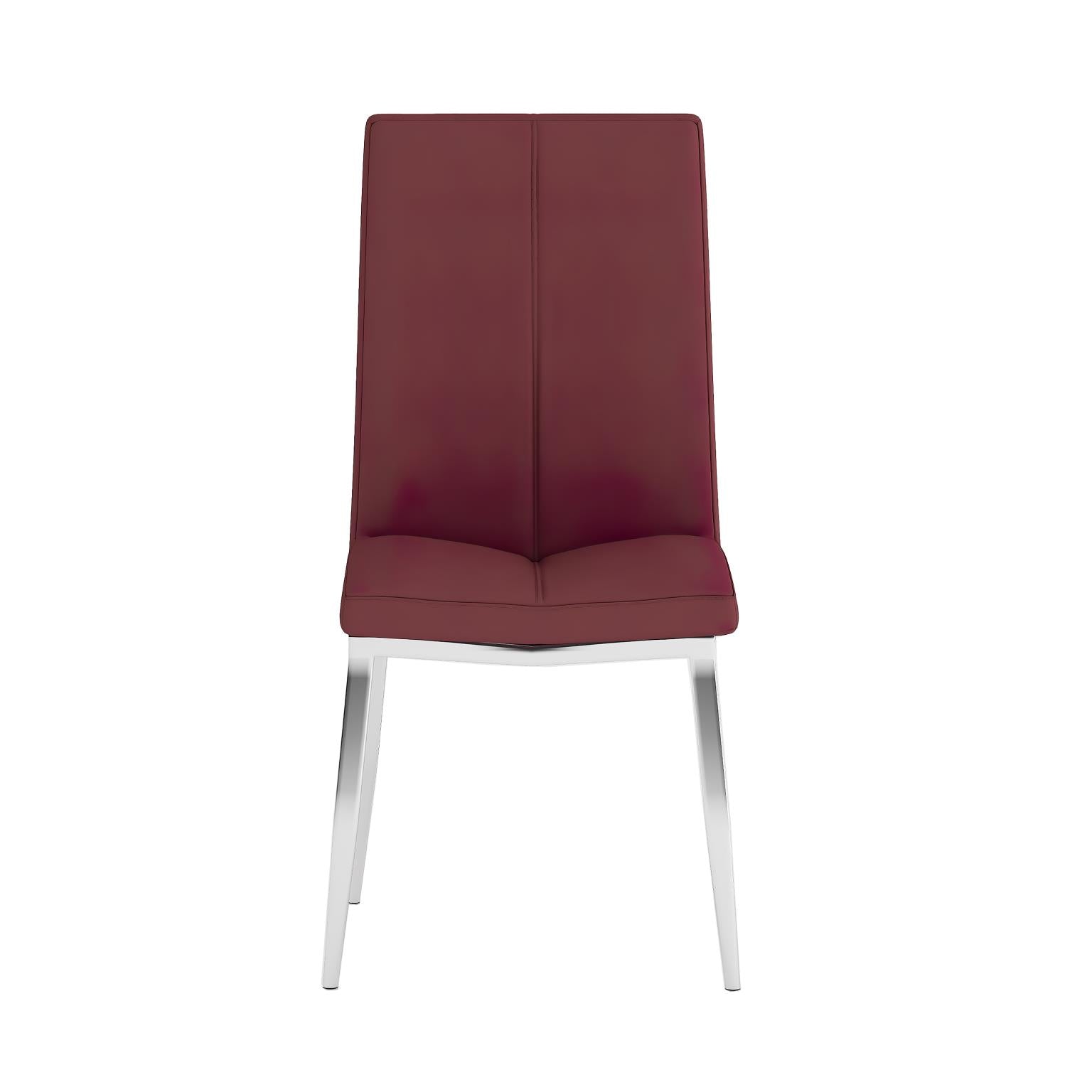 Chintaly Abigail Modern Curved-Back Upholstered Side Chair