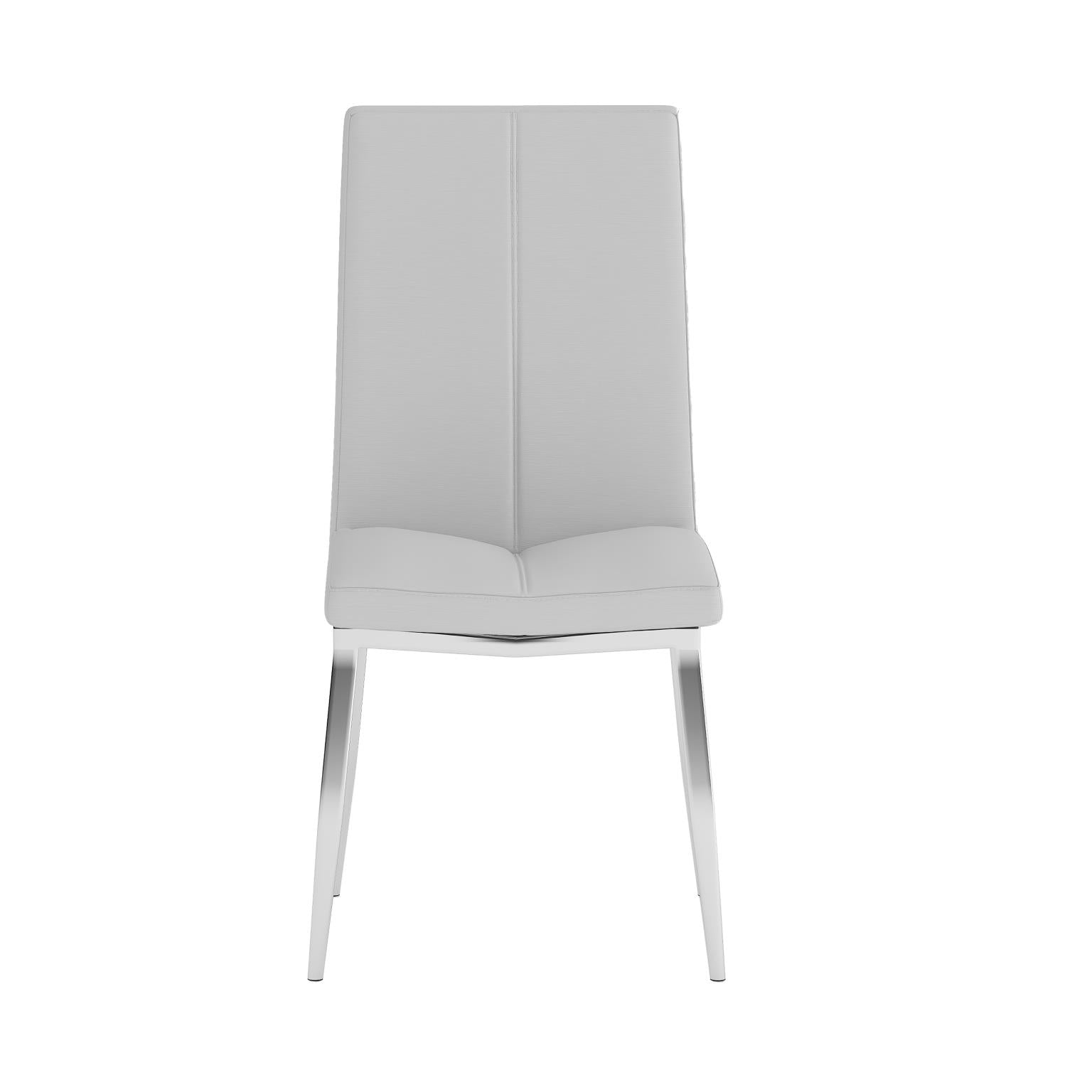 Chintaly Abigail Modern Curved-Back Upholstered Side Chair