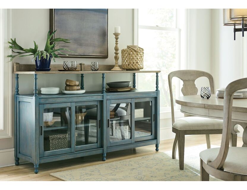 American Drew Litchfield Dorset Credenza Blue