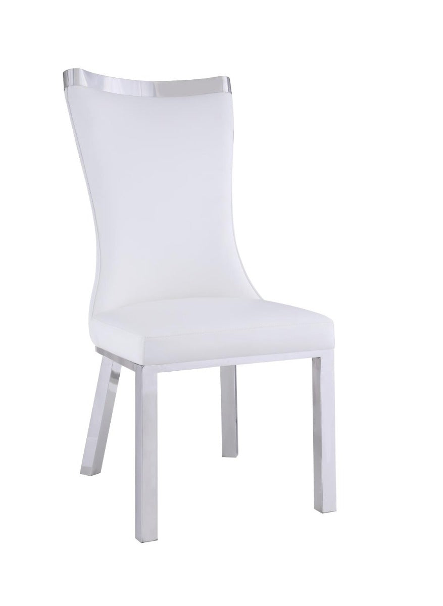 Chintaly Adelle 5-Piece Dining Table Middle Tulip Double Pedestal Finish