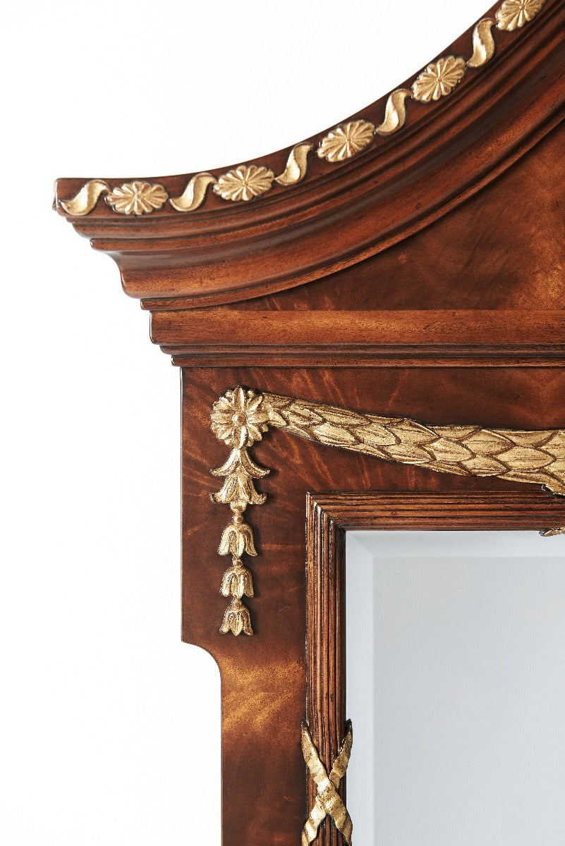 Theodore Alexander The India Silk Bedroom Wall Mirror
