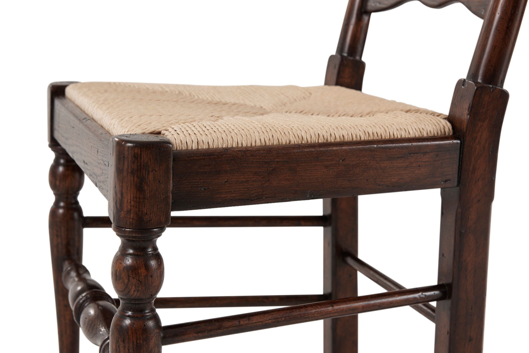 Theodore Alexander Victory Oak Ladderback Side Chair