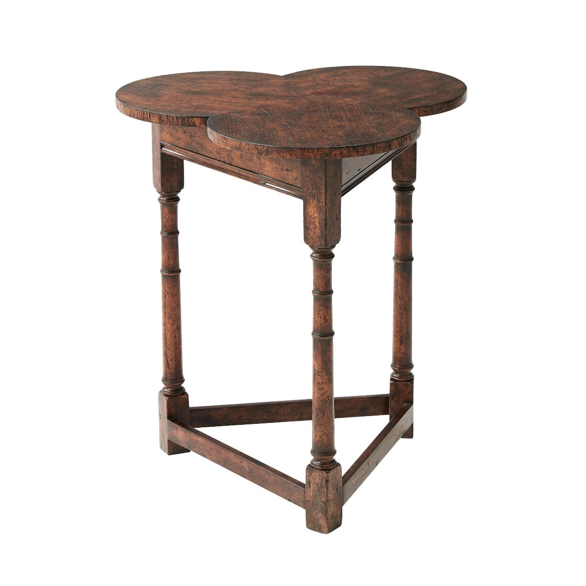 Theodore Alexander Oak Clover Accent Table